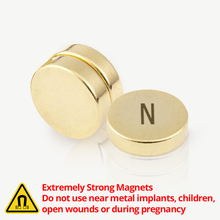 画像をギャラリービューアに読み込む, 24K Gold Therapy Magnets 3 Pcs (Focus Qi Coil Energy)